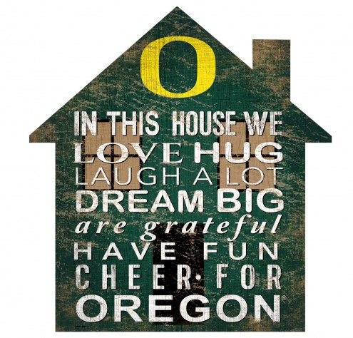 Oregon Ducks 12&quot; House Sign