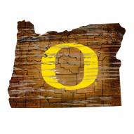 Oregon Ducks 12" Roadmap State Sign