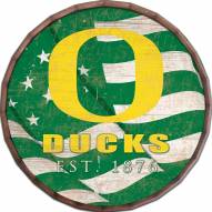 Oregon Ducks 16" Flag Barrel Top
