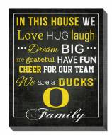 Oregon Ducks 16" x 20" In This House Canvas Print