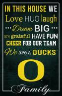Oregon Ducks 17" x 26" In This House Sign