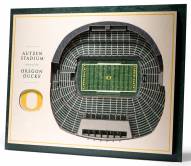 Oregon Ducks 5-Layer StadiumViews 3D Wall Art