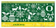 Oregon Ducks 6" x 12" Merry & Bright Sign