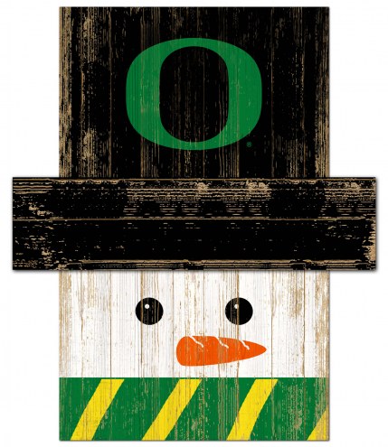 Oregon Ducks 6&quot; x 5&quot; Snowman Head