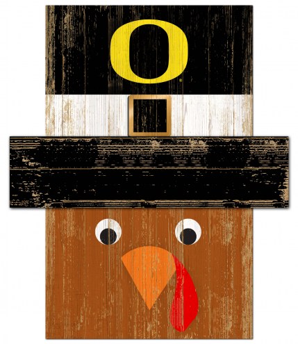Oregon Ducks 6&quot; x 5&quot; Turkey Head