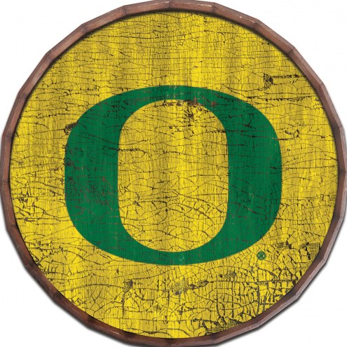 Oregon Ducks Cracked Color 24&quot; Barrel Top