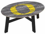 Oregon Ducks Distressed Wood Coffee Table