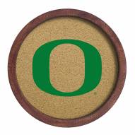 Oregon Ducks "Faux" Barrel Framed Cork Board