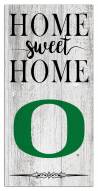 Oregon Ducks Home Sweet Home Whitewashed 6" x 12" Sign