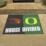 Oregon Ducks/Oregon State Beavers House Divided Mat
