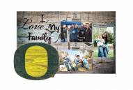 Oregon Ducks I Love My Family Clip Frame