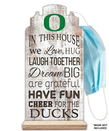 Oregon Ducks In This House Mask Holder