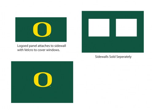 Oregon Ducks Logo Canopy Sidewall Panel (Attaches to Window Sidewall)