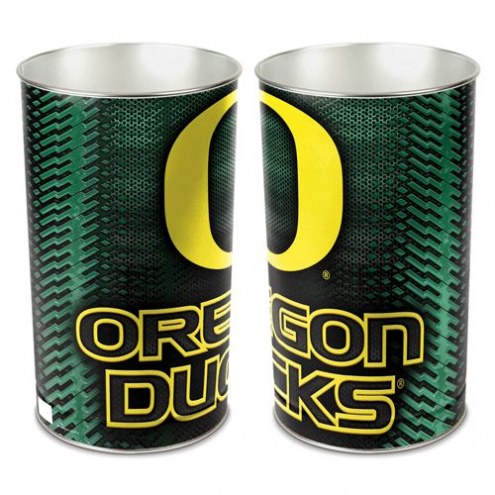 Oregon Ducks Metal Wastebasket