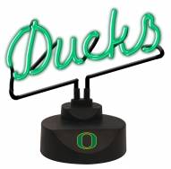 Oregon Ducks Script Neon Desk Lamp