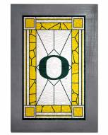 Oregon Ducks Stained Glass with Frame