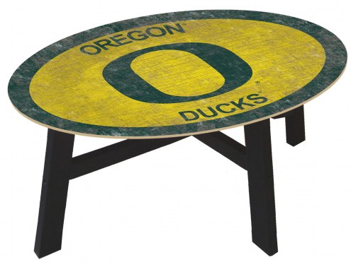 Oregon Ducks Team Color Coffee Table