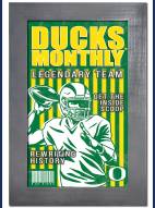 Oregon Ducks Team Monthly 11" x 19" Framed Sign