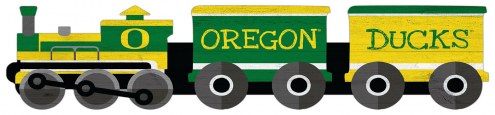 Oregon Ducks Train Cutout 6&quot; x 24&quot; Sign
