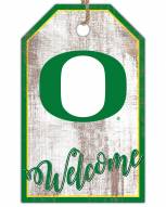 Oregon Ducks Welcome Team Tag 11" x 19" Sign