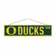 Oregon Ducks Wood Avenue Sign