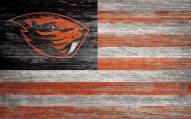 Oregon State Beavers 11" x 19" Distressed Flag Sign