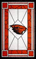 Oregon State Beavers 11" x 19" Stained Glass Sign