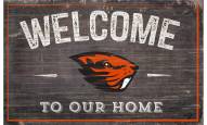Oregon State Beavers 11" x 19" Welcome to Our Home Sign
