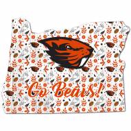 Oregon State Beavers 12" Floral State Sign