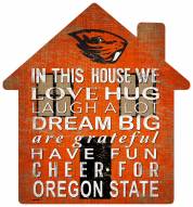 Oregon State Beavers 12" House Sign