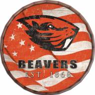 Oregon State Beavers 16" Flag Barrel Top
