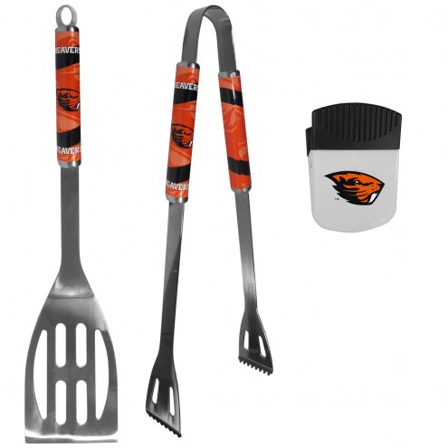 Oregon State Beavers 2 Piece BBQ Set and Chip Clip