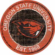 Oregon State Beavers 24" Heritage Logo Round Sign