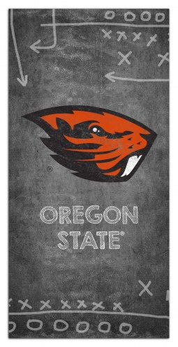 Oregon State Beavers 6&quot; x 12&quot; Chalk Playbook Sign