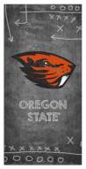 Oregon State Beavers 6" x 12" Chalk Playbook Sign