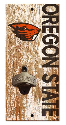 Oregon State Beavers 6&quot; x 12&quot; Distressed Bottle Opener