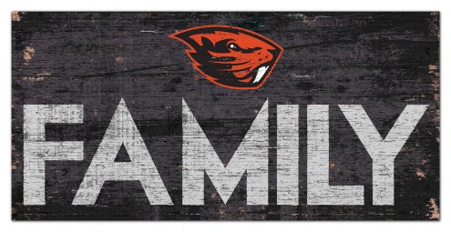 Oregon State Beavers 6&quot; x 12&quot; Family Sign