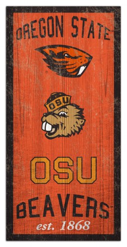 Oregon State Beavers 6&quot; x 12&quot; Heritage Sign