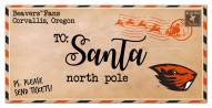 Oregon State Beavers 6" x 12" To Santa Sign