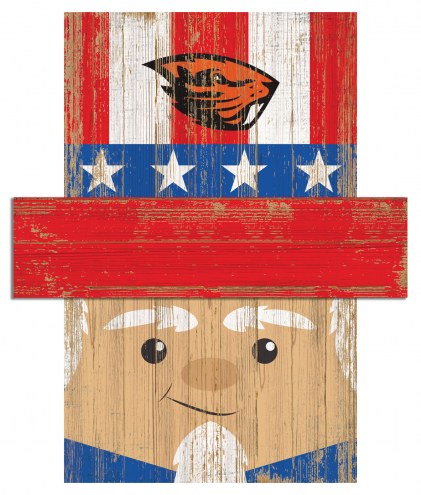 Oregon State Beavers 6&quot; x 5&quot; Patriotic Head