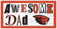 Oregon State Beavers Awesome Dad 6" x 12" Sign