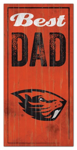 Oregon State Beavers Best Dad Sign