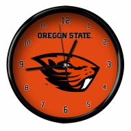 Oregon State Beavers Black Rim Clock