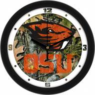 Oregon State Beavers Camo Wall Clock