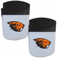 Oregon State Beavers Chip Clip Magnet with Bottle Opener, 2 pack