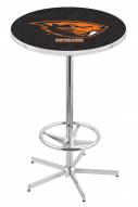 Oregon State Beavers Chrome Bar Table with Foot Ring