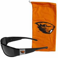 Oregon State Beavers Chrome Wrap Sunglasses & Bag