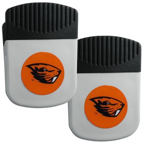Oregon State Beavers Clip Magnet with Bottle Opener - 2 Pack