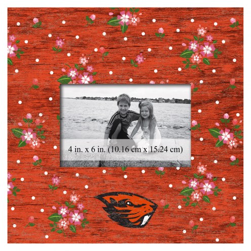Oregon State Beavers Floral 10&quot; x 10&quot; Picture Frame