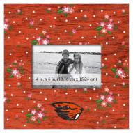 Oregon State Beavers Floral 10" x 10" Picture Frame